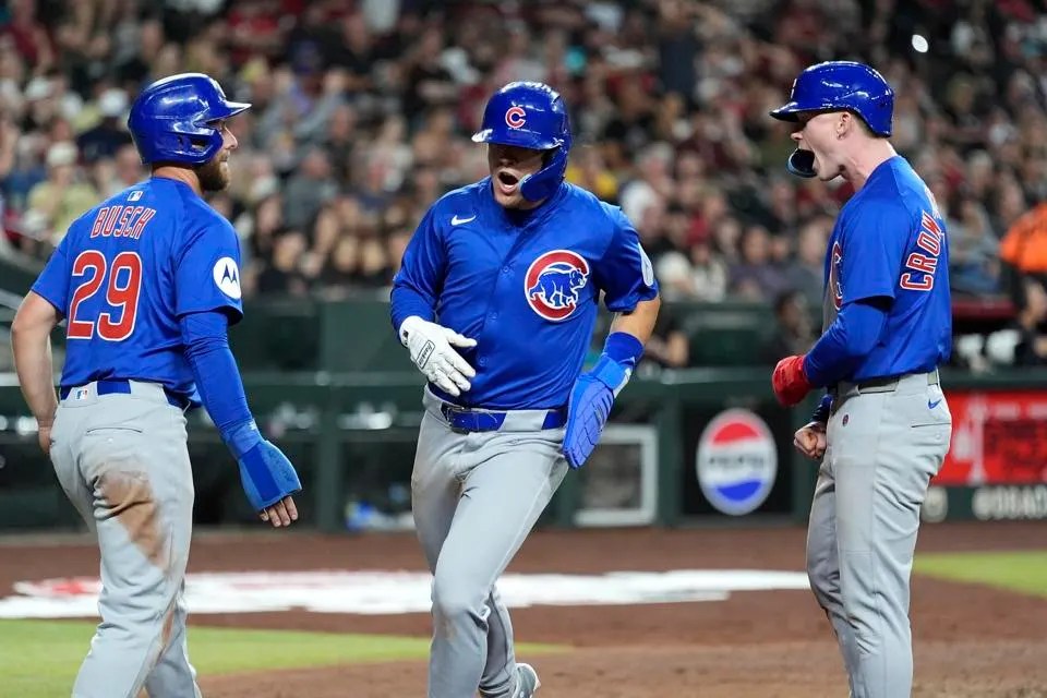 Cubs use five long balls for their 11th shutout victory of the season, winning 6-0 over the Red Sox,&nbsp;Saturday